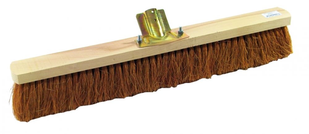 Balai Coco 60cm - Pour Sols Lisses Et Rugueux - Intérieur/Extérieur - Sans Manche