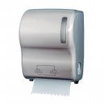 DISTRIBUTEUR ABS GRIS METAL POUR ESSUIE MAINS SERRURE A CLE - 285X360X235