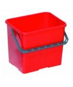 SEAU 6L ROUGE POUR CHARIOT