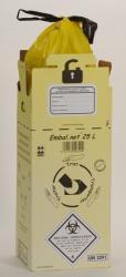 CAISSE CARTON DASRI 25L X10 Doublé d'un sac - 230X430X230 LOT DE 10 CAISSES