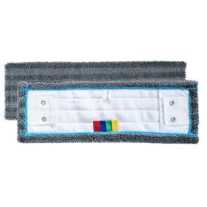 FRANGE MICROFIBRE FINE P/L 40CM GRISE 2 OEILLETS